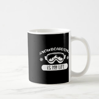 Snowboarden ist mein Leben Snowboarden Kaffeetasse