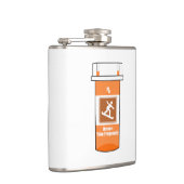 Snowboarden ist mein Medikament Flachmann (Rechts)