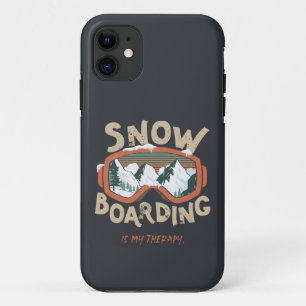 Snowboarden ist meine Therapie - Wintersport Case-Mate iPhone Hülle