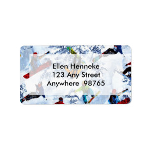 Snowboarden ist nicht alles Das Einzige Adressaufkleber