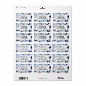 Snowboarden ist nicht alles Das Einzige Adressaufkleber (Vorne)