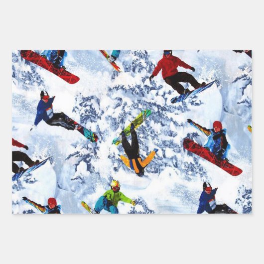 Snowboarden ist nicht alles geschenkpapier set (Vorderseite 2)