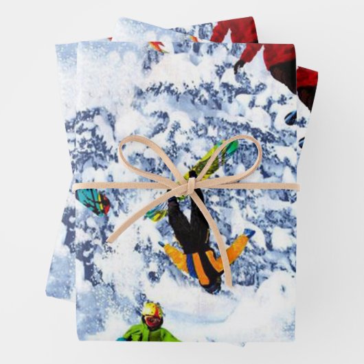Snowboarden ist nicht alles geschenkpapier set (Beispiel)