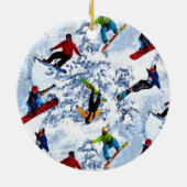 Snowboarden ist nicht alles keramik ornament (Hinten)