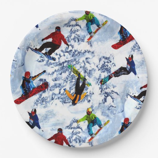 Snowboarden ist nicht alles pappteller (Vorderseite)