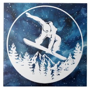 Snowboarden Keramik Tile Fliese