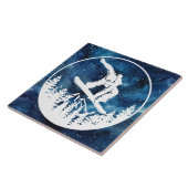 Snowboarden Keramik Tile Fliese (Seite)