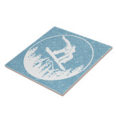 Snowboarden Keramik Tile Fliese (Seite)
