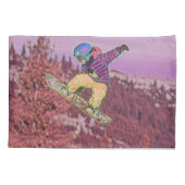 Snowboarden Kissenbezug (Rückseite)