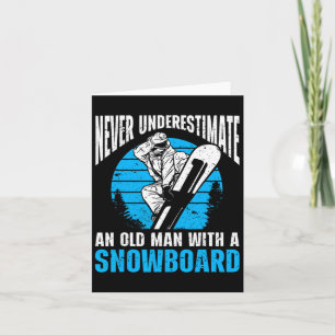 Snowboarden Kunst Männer Snowboard Winter Cool Sno Karte