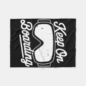 Snowboarden Lover Spaß Design Funny Snowboarder Fleecedecke (Vorderseite (Horizontal))