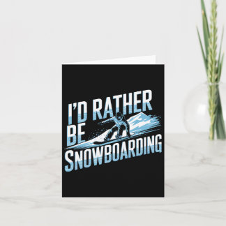 Snowboarden Lover Spaß Design Funny Snowboarder Karte