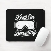 Snowboarden Lover Spaß Design Funny Snowboarder Mousepad (Mit Mouse)