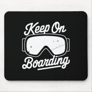 Snowboarden Lover Spaß Design Funny Snowboarder Mousepad