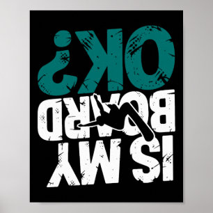 Snowboarden Lover Spaß Design Funny Snowboarder Poster