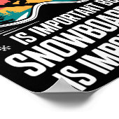 Snowboarden Lover Spaß Design Funny Snowboarder Poster (Ecke)