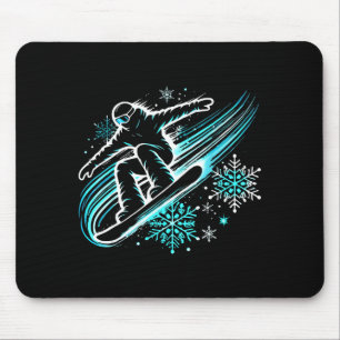 Snowboarden Lustiges Snowboard Snowboarder Fahren Mousepad