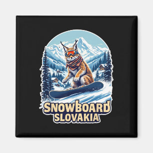 Snowboarden Lynx - Abenteuer in der Slowakei Magnet
