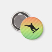 Snowboarden Magnet (Vorderseite/Rückseite)