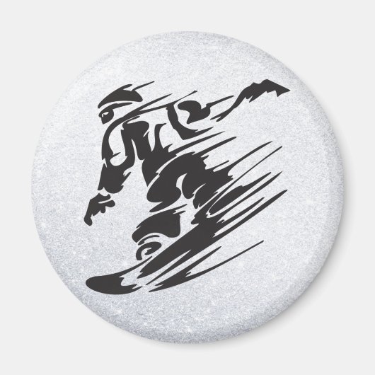 Snowboarden Magnet (Vorne)