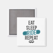 Snowboarden Magnet (Vorderseite/Rückseite)
