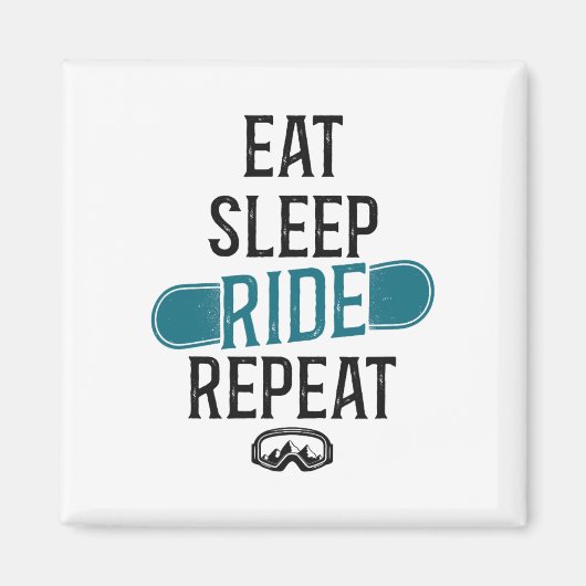 Snowboarden Magnet (Vorne)