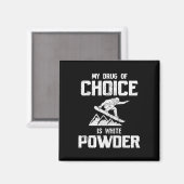 Snowboarden Magnet (Vorderseite/Rückseite)