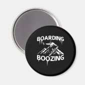 Snowboarden Magnet (Vorderseite/Rückseite)
