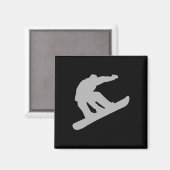 Snowboarden Magnet (Vorderseite/Rückseite)