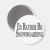 Snowboarden Magnet (Vorderseite/Rückseite)