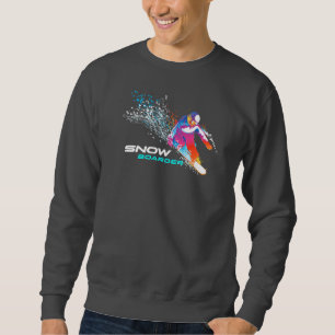 Snowboarden   Männerpullover Sweatshirt