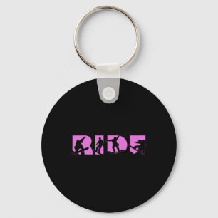 Snowboarden Merch Pink Ride Snowboarder D Schlüsselanhänger