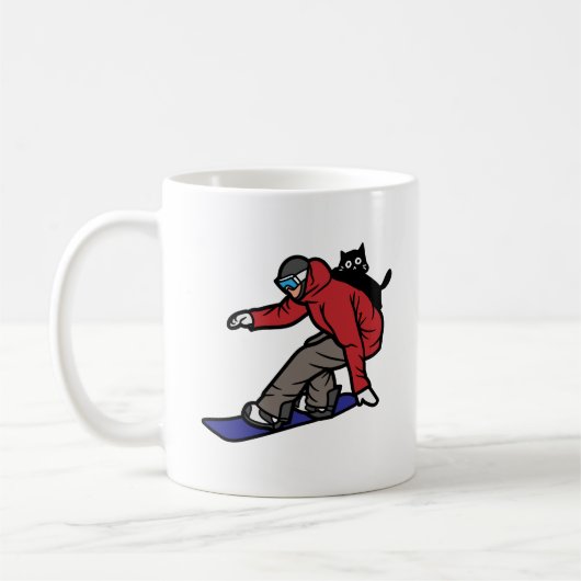 Snowboarden mit meiner Katze Kaffeetasse (Links)