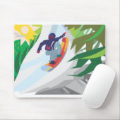 Snowboarden Mousepad (Mit Mouse)