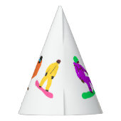 Snowboarden Partyhütchen (Rückseite)