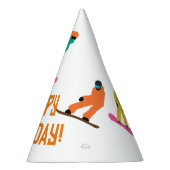 Snowboarden Partyhütchen (Rechts)