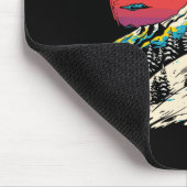 Snowboarden Portrait Wintersport Mousepad (Ecke)