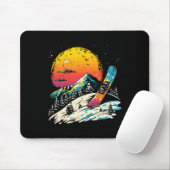 Snowboarden Portrait Wintersport Mousepad (Mit Mouse)