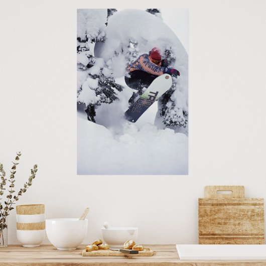 Snowboarden Poster (Küche)