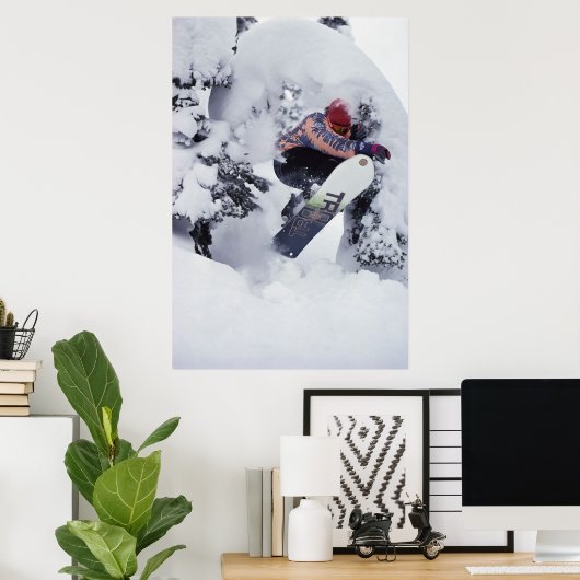 Snowboarden Poster (Heimbüro)