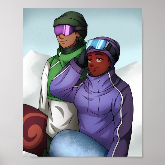 Snowboarden Poster (Vorne)