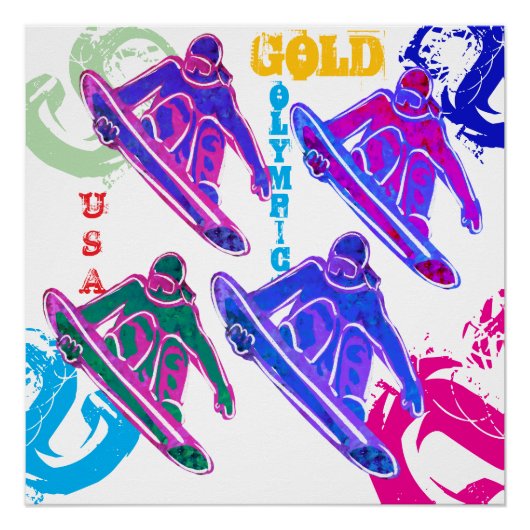 SNOWBOARDEN POSTER (Vorderseite)