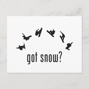 Snowboarden Postkarte
