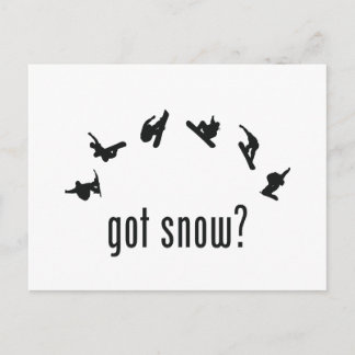 Snowboarden Postkarte