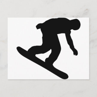 Snowboarden Postkarte