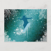 Snowboarden Postkarte (Vorderseite)