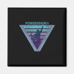 Snowboarden Powderhorn Ski Resort Colorado Snowbo Magnet