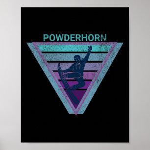 Snowboarden Powderhorn Ski Resort Colorado Snowbo Poster