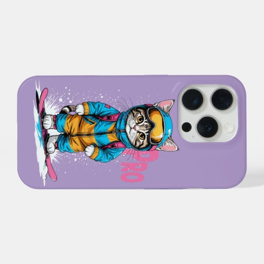 Snowboarden Pro iPhone Hülle (Rückseite (Horizontal))