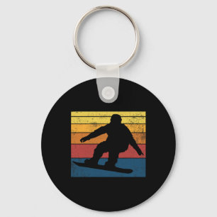 Snowboarden Retro Vintages Geschenk Schlüsselanhänger
